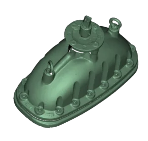 3D-Modell des Wasserschiebers, Objektscan-Ergebnis