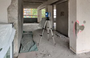 Laserscanner im Haus der Statistik, Baustelle