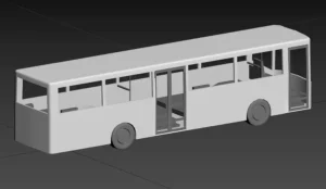 3D-Modell des Busses